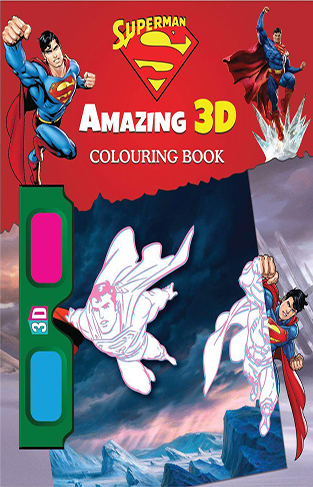 Superman Amazing 3D Colouring Book